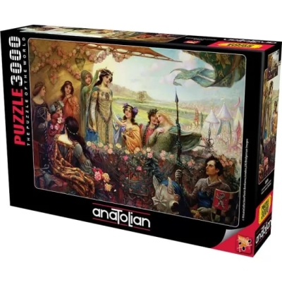 Пъзел Anatolian - Ланселот и Гуиневир, 3000 части