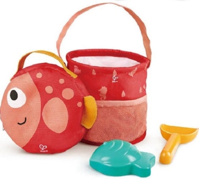 Сгъваем комплект за пясък Hape - Раница, 4 части