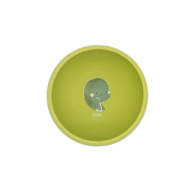 Силиконова купичка за хранене с вакуум Sassi - Динозавър