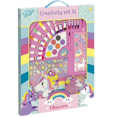 Творчески комплект за рисуване Totum - Еднорог, С книжка