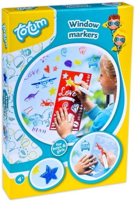 Творчески комплект Totum - Оцвети сам, Шаблони за стъкло