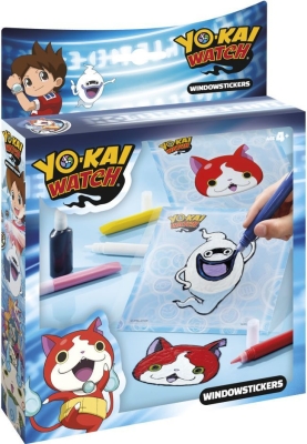 Творчески комплект Totum - Yo-Kai Watch, Декорирай сам, Стикери за стъкло