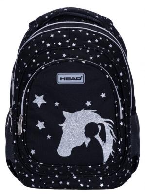Ученическа раница Head - Сребърна мечта, С 3 ципа