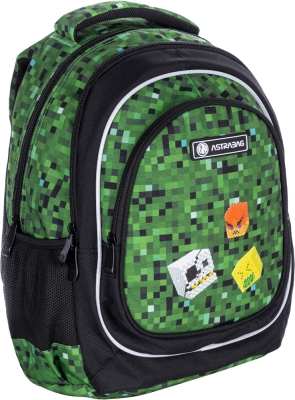 Ученическа раница Astra - Pixel One, Зелена
