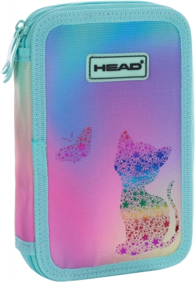 Ученически несесер Head - Kitty Ombre, с 2 ципа