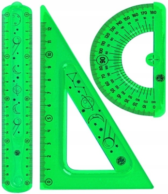 Геометричен комплект Astra - Флекси, 3 части, асортимент