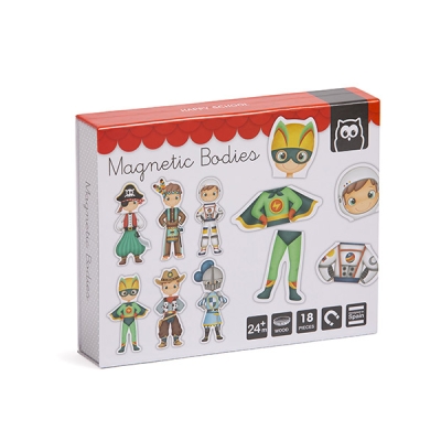 Магнитен пъзел Eurekakids - Супер герои, 18 части