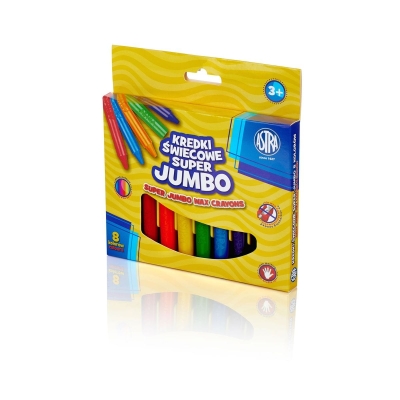 Восъчни пастели Astra - Jumbo, 8 цвята