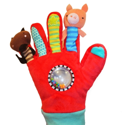 Детска ръкавица за игра Eurekakids - С кукли