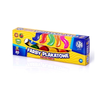 Бои за плакати Astra - 12 цвята, 20 ml