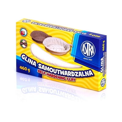 Самовтвърдяваща се глина Astra - Бяла, 460 g