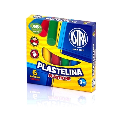 Комплект пластилин Astra - 6 цвята
