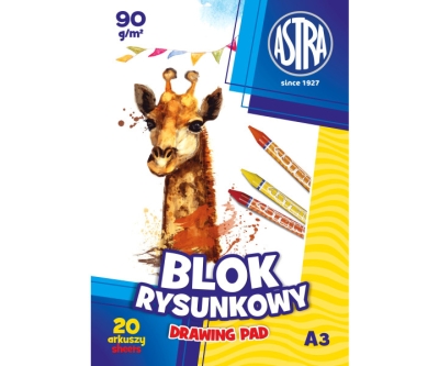 Блокче за рисуване Astra - A3, 20 листа