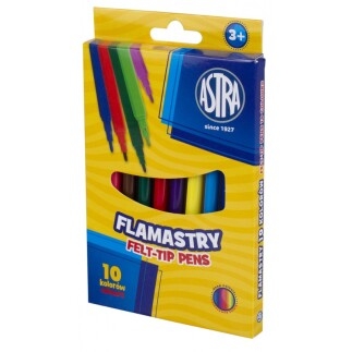 Флумастери Astra - CX, 10 цвята