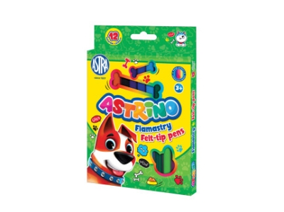 Флумастери Astra - Astrino, 12 цвята
