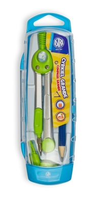 Комплект за чертане Astra - Пергел, Пълнител и молив