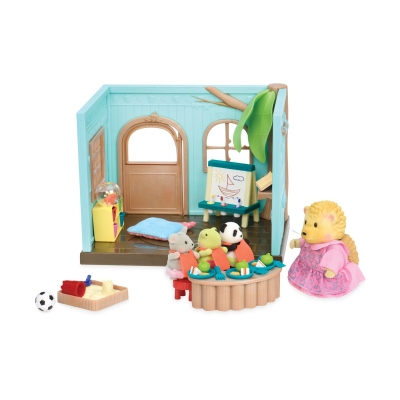 Комплект за игра Battat - Li′l Woodzeez, Детска ясла