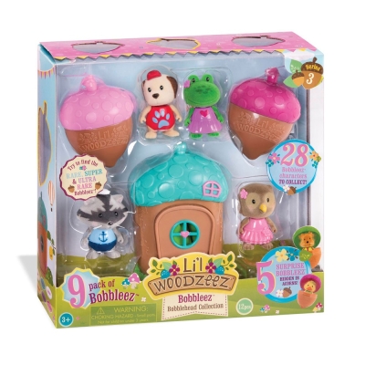 Игрален комплект Battat - Li′l Woodzeez, Фигурки с къщичка