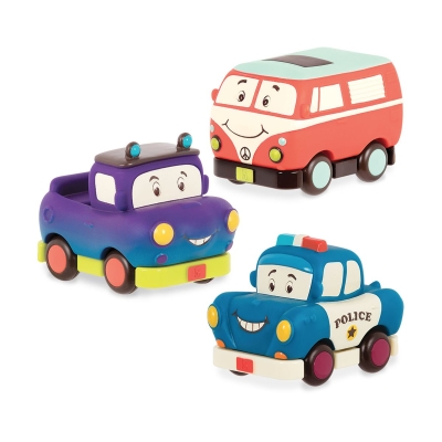 Игрален комплект Battat - Колички, 3 броя