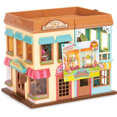 Игрален комплект Battat - Li′l Woodzeez, Магазин