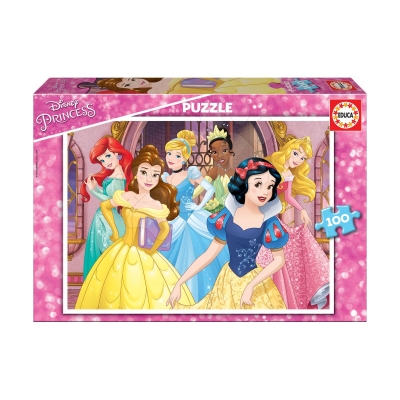 Детски пъзел Educa - Принцеси, 100 части
