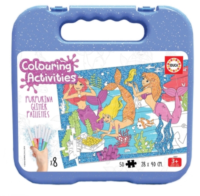 Пъзел за оцветяване - Русалки, 50 части