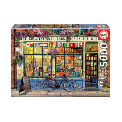 Пъзел Educa - Най-великите книжарници в света, 5000 части