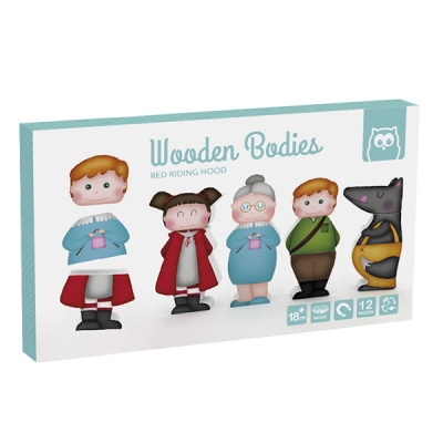 Магнитен пъзел Eurekakids - Червената шапчица, 12 части