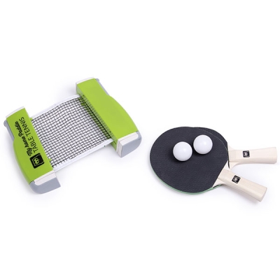 Комплект за тенис на маса Eurekakids - Хилки, топки и мрежа