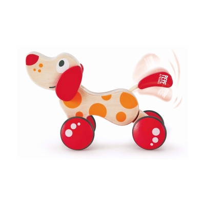 Дървена играчка за дърпане Hape - Куче