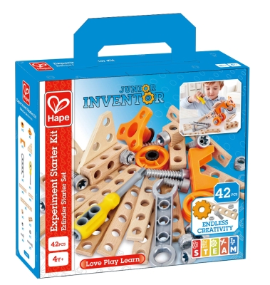 Дървен конструктор Hape - Млад изобретател