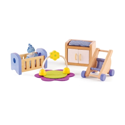 Комплект дървени мини мебели Hape - Бебешко обзавеждане