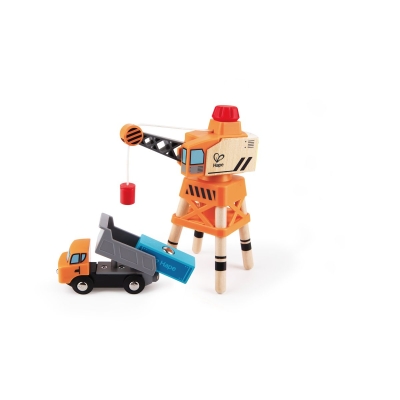 Игрален комплект Hape - Карго кран