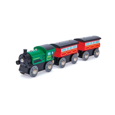 Игрален комплект Hape - Влакче с парников локомотив