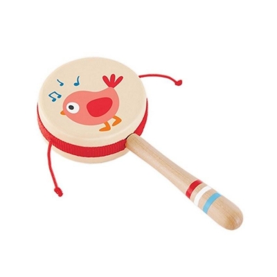 Дървена музикална играчка Hape - Дрънчащ барабан