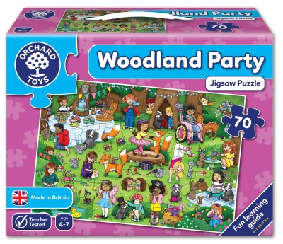 Детски пъзел Orchard Toys - Дървесно парти, 70 части
