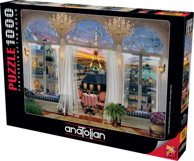 Пъзел Anatolian - Изглед от тераса в Париж, 1000 части