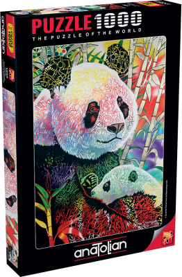 Пъзел Anatolian - Шарена панда, 1000 части