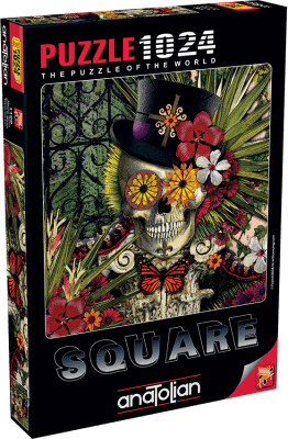 Пъзел Anatolian - Череп с цветя, 1024 части