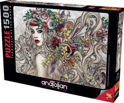 Пъзел Anatolian - Силата на цветята, 1500 части