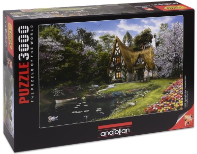 Пъзел Anatolian - Дом край езерото, 3000 части