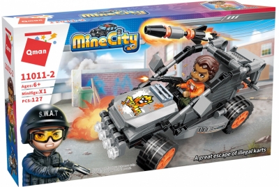 Конструктор Qman - MineCity, Бягство от картинг, 127 части