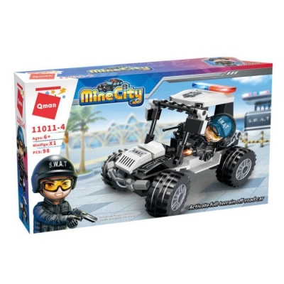 Конструктор Qman - MineCity, Офроуд автомобил, 98 части
