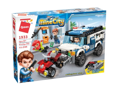 Конструктор Qman - MineCity, Брониран автомобил, 244 части