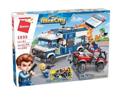 Конструктор Qman - MineCity, Отвличане на Черната Мария, 608 части