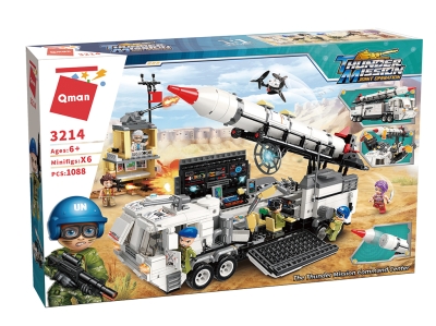 Конструктор Qman - Команден център, 1088 части