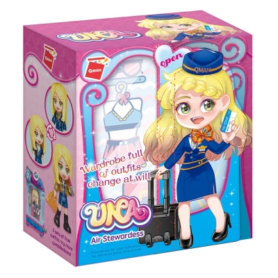 Конструктор Qman - Una, Стюардеса, 64 части
