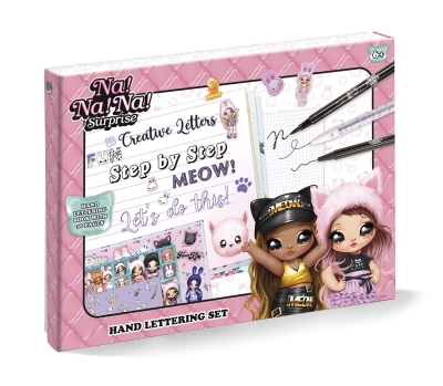 Творчески комплект Totum - Ръкописни букви, Na!Na!Na! Surprise