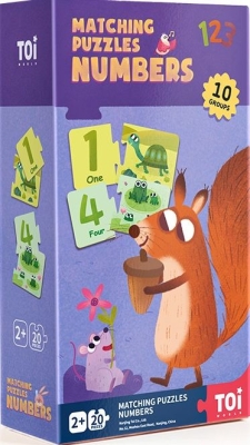 Образователен пъзел Toi World - Числа, 20 части