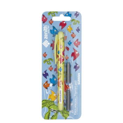 Писалка Astra - Zenith, Бъбълс, С 2 пълнителя, асортимент
